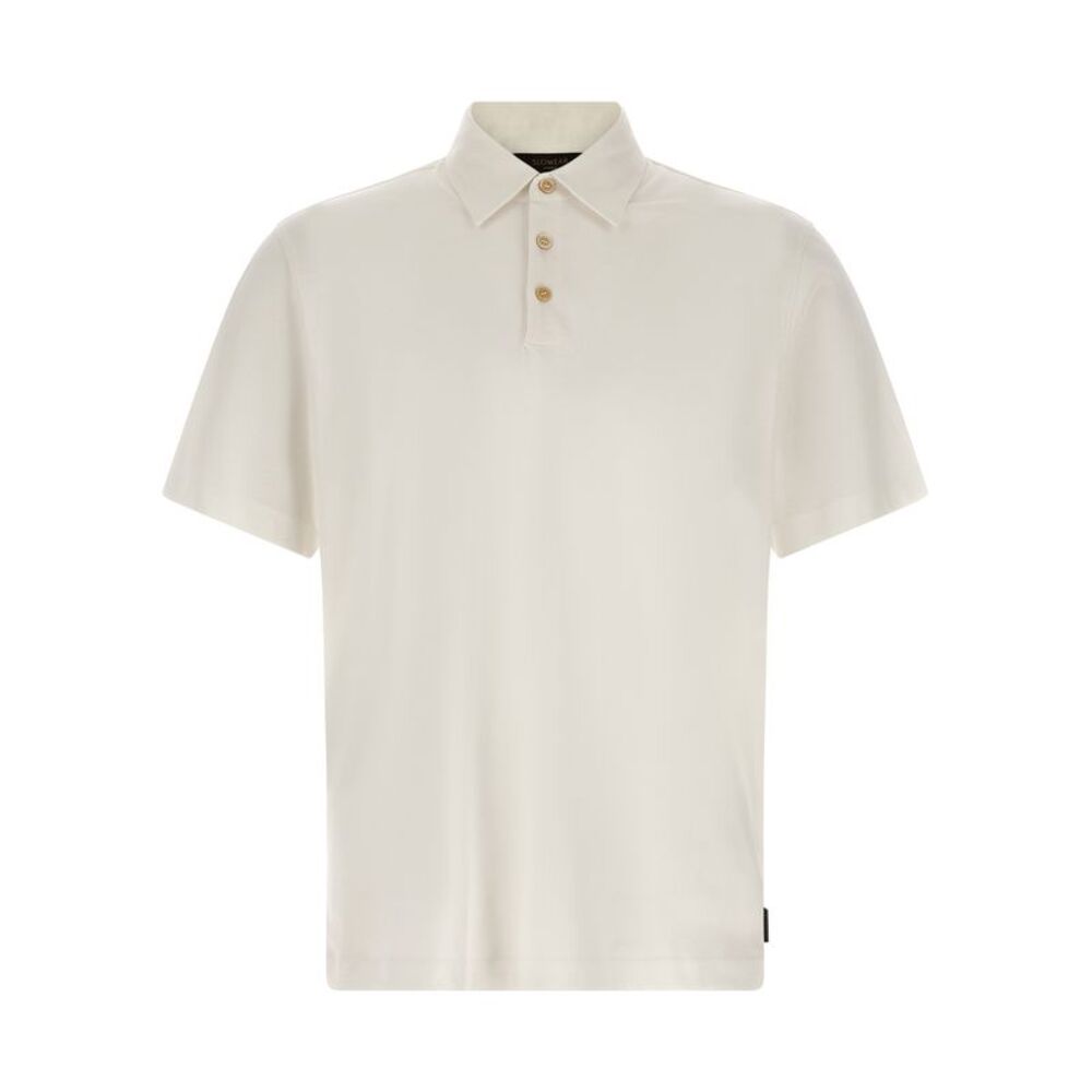 ZANONE White Cotton Polo Men's Shirt